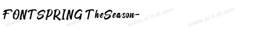 FONTSPRING TheSeason字体转换
